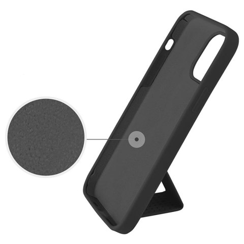 MOCNE CZARNE ETUI IPHONE 13 PRO 6.1' PASEK STOJAK MOCNE CZARNE ETUI IPHONE 13 PRO 6.1' PASEK STOJAK