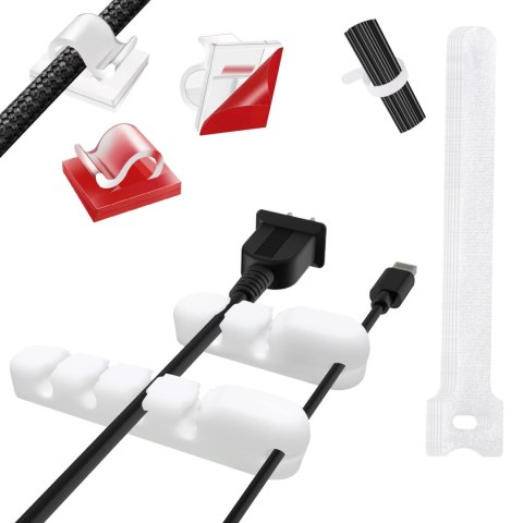 ORGANIZER DO KABLI DO BIURA UCHWYT 3M RZEPY x10 ORGANIZER DO KABLI DO BIURA UCHWYT 3M RZEPY x10