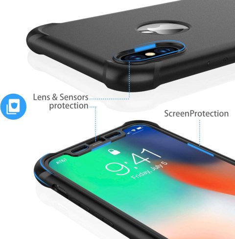 PLECKI ETUI SZKŁO IPHONE XS MAX 6,5' CZARNY PLECKI ETUI SZKŁO IPHONE XS MAX 6,5' CZARNY