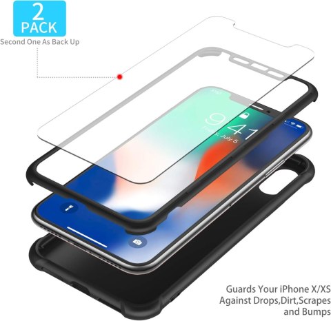 PLECKI ETUI SZKŁO IPHONE XS MAX 6,5' CZARNY PLECKI ETUI SZKŁO IPHONE XS MAX 6,5' CZARNY
