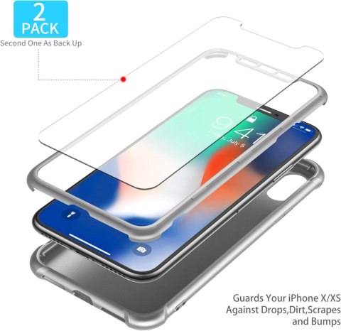 PLECKI ETUI SZKŁO IPHONE XS MAX 6,5' SREBRNY PLECKI ETUI SZKŁO IPHONE XS MAX 6,5' SREBRNY