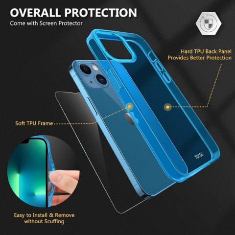 PRZEZROCZYSTE NIEBIESKIE ETUI IPHONE 13/IPHONE14 PRZEZROCZYSTE NIEBIESKIE ETUI IPHONE 13/IPHONE14