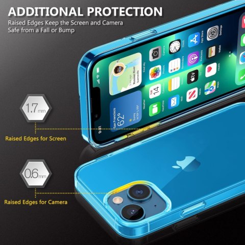 PRZEZROCZYSTE NIEBIESKIE ETUI IPHONE 13/IPHONE14 PRZEZROCZYSTE NIEBIESKIE ETUI IPHONE 13/IPHONE14