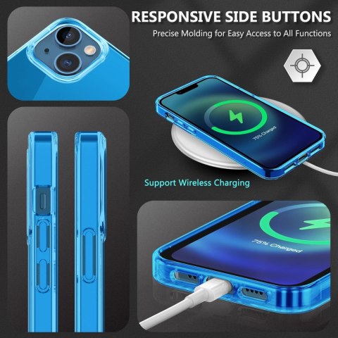 PRZEZROCZYSTE NIEBIESKIE ETUI IPHONE 13/IPHONE14 PRZEZROCZYSTE NIEBIESKIE ETUI IPHONE 13/IPHONE14