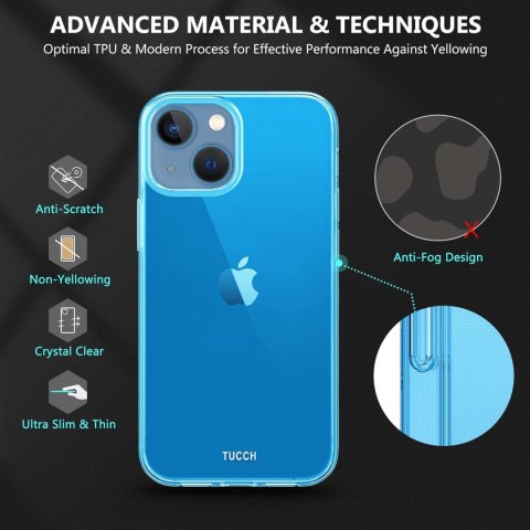 PRZEZROCZYSTE NIEBIESKIE ETUI IPHONE 13/IPHONE14 PRZEZROCZYSTE NIEBIESKIE ETUI IPHONE 13/IPHONE14