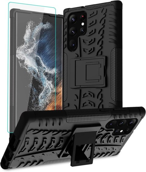 SZKŁO EKRAN ETUI SAMSUNG GALAXY S22 ULTRA CZARNE SZKŁO EKRAN ETUI SAMSUNG GALAXY S22 ULTRA CZARNE