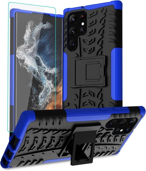 SZKŁO EKRAN ETUI SAMSUNG GALAXY S22 ULTRA NIEBIESKIE SZKŁO EKRAN ETUI SAMSUNG GALAXY S22 ULTRA NIEBIESKIE