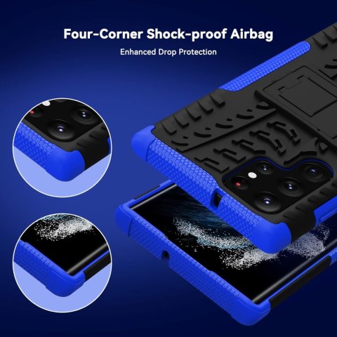SZKŁO EKRAN ETUI SAMSUNG GALAXY S22 ULTRA NIEBIESKIE SZKŁO EKRAN ETUI SAMSUNG GALAXY S22 ULTRA NIEBIESKIE