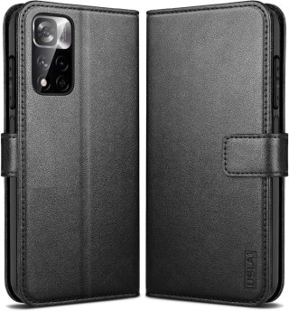 ETUI REDMI NOTE 11 PRO CZARNE ZAMYKANE Z KLAPKĄ MIEJSCE NA KARTY OCHRONNE