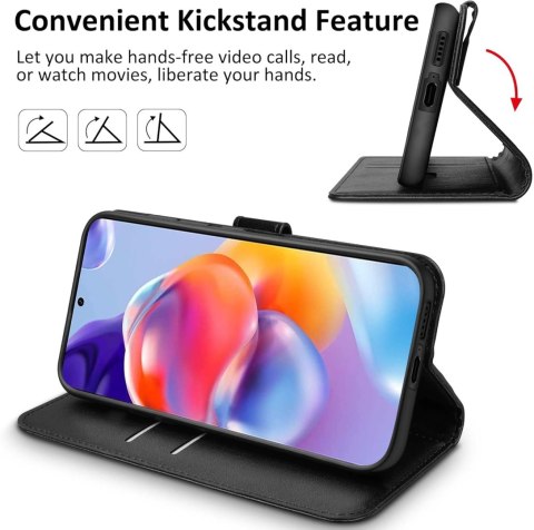 ETUI REDMI NOTE 11 PRO CZARNE ZAMYKANE Z KLAPKĄ MIEJSCE NA KARTY OCHRONNE ETUI REDMI NOTE 11 PRO CZARNE ZAMYKANE Z KLAPKĄ MIEJSCE NA KARTY OCHRONNE