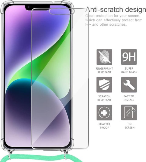 ZESTAW APPLE IPHONE 14 Plus ETUI + SZKŁO HARTOWANE + SMYCZ + RYSIK ZIELONY ZESTAW APPLE IPHONE 14 Plus ETUI + SZKŁO HARTOWANE + SMYCZ + RYSIK ZIELONY