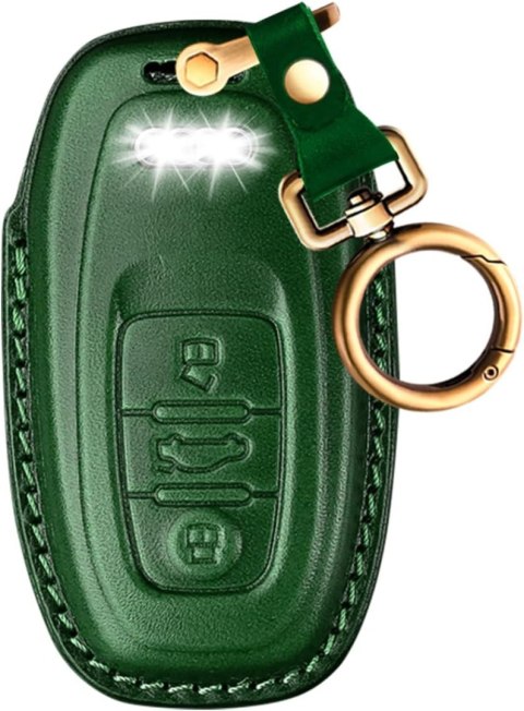 ZIELONE ETUI NA KLUCZYKI SKÓRA AUDI A4 A5 Q5 TT S4 ZIELONE ETUI NA KLUCZYKI SKÓRA AUDI A4 A5 Q5 TT S4