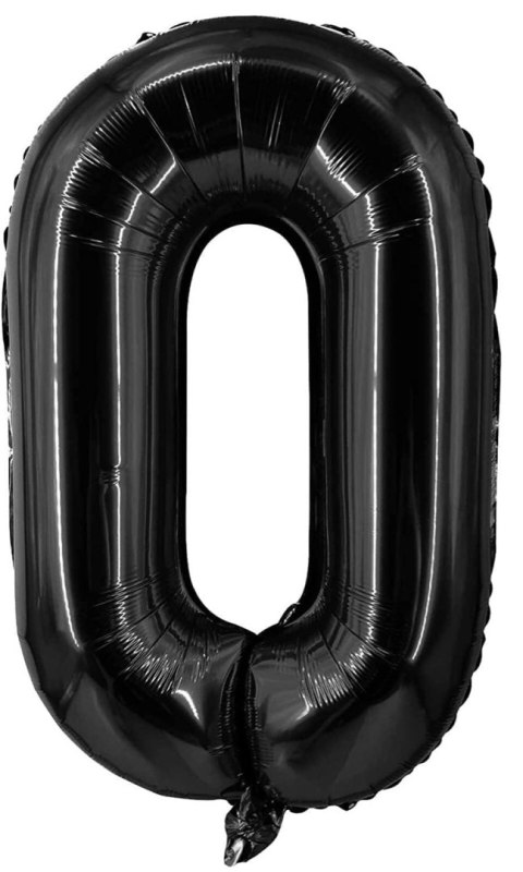 DUŻY BALON FOLIONY LITERA O CZARNY URODZINY 40CM DUŻY BALON FOLIONY LITERA O CZARNY URODZINY 40CM