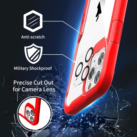 ETUI BUMPER CZERWONE IPHONE 11 PRO SZKŁO TELEFON APARAT ETUI BUMPER CZERWONE IPHONE 11 PRO SZKŁO TELEFON APARAT