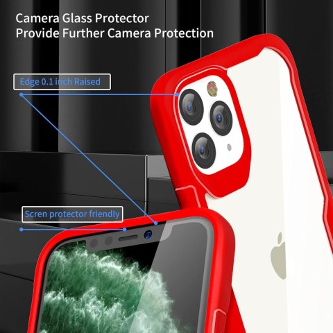 ETUI BUMPER CZERWONE IPHONE 11 PRO SZKŁO TELEFON APARAT ETUI BUMPER CZERWONE IPHONE 11 PRO SZKŁO TELEFON APARAT