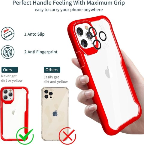 ETUI BUMPER CZERWONE IPHONE 11 PRO SZKŁO TELEFON APARAT ETUI BUMPER CZERWONE IPHONE 11 PRO SZKŁO TELEFON APARAT