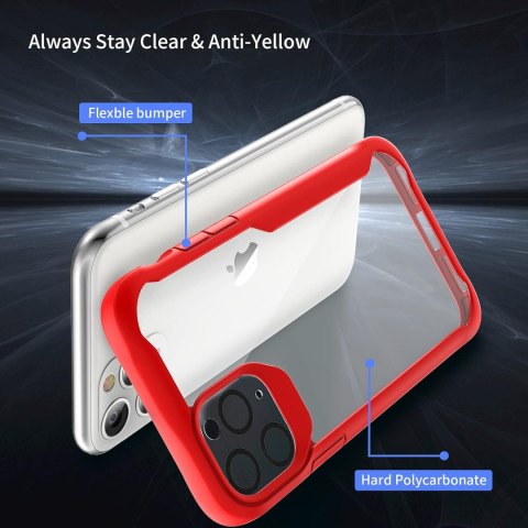 ETUI BUMPER CZERWONE IPHONE 11 PRO SZKŁO TELEFON APARAT ETUI BUMPER CZERWONE IPHONE 11 PRO SZKŁO TELEFON APARAT