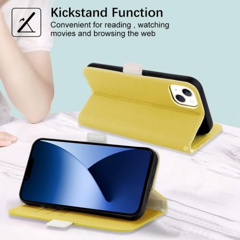 ETUI IPHONE 14 CASE Z KLAPKĄ NA MAGNES ZAMYKANY ŻÓŁTY A2882 A2649 A2881 A2884 A2883 ETUI IPHONE 14 CASE Z KLAPKĄ NA MAGNES ZAMYKANY ŻÓŁTY A2882 A2649 A2881 A2884 A2883