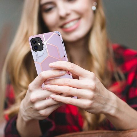 ETUI MARMURKOWE RÓŻOWE IPHONE 11 6.1' ETUI MARMURKOWE RÓŻOWE IPHONE 11 6.1'
