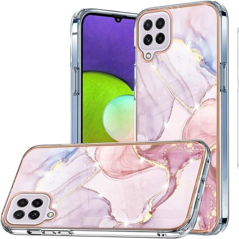 ETUI MARMURKOWE RÓŻOWE SAMSUNG GALAXY A22 ETUI MARMURKOWE RÓŻOWE SAMSUNG GALAXY A22