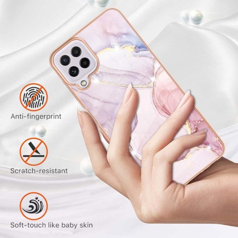 ETUI MARMURKOWE RÓŻOWE SAMSUNG GALAXY A22 ETUI MARMURKOWE RÓŻOWE SAMSUNG GALAXY A22