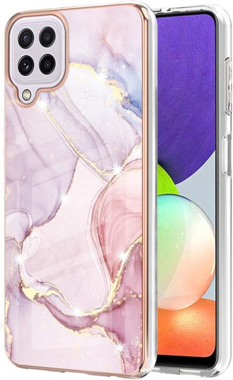 ETUI MARMURKOWE RÓŻOWE SAMSUNG GALAXY A22 ETUI MARMURKOWE RÓŻOWE SAMSUNG GALAXY A22