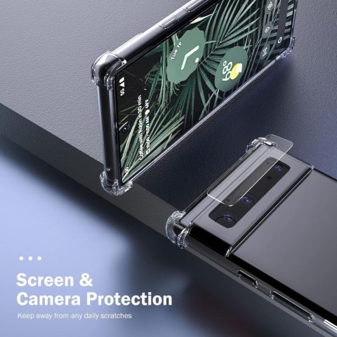 ETUI PRZEŹROCZYSTE GOOGLE PIXEL 6 PRO 2x SZKŁO NA APARAT ETUI PRZEŹROCZYSTE GOOGLE PIXEL 6 PRO 2x SZKŁO NA APARAT