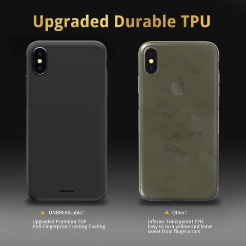 ETUI SILIKONOWE CZARNE IPHONE XS/X 5.8'