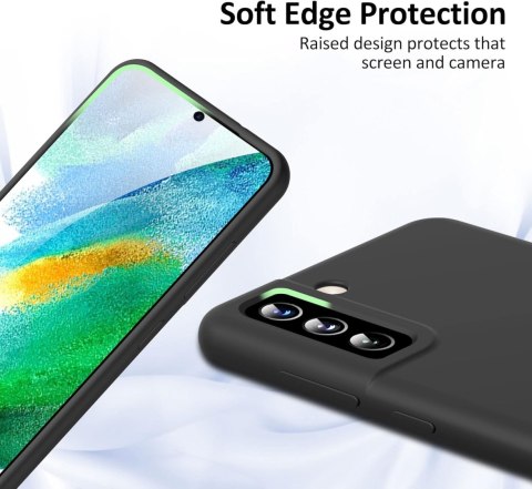 ETUI SILIKONOWE CZARNE MATOWE SAMSUNG GALAXY S21 FE 5G WYTRZYMAŁE SM-G990B ETUI SILIKONOWE CZARNE MATOWE SAMSUNG GALAXY S21 FE 5G WYTRZYMAŁE SM-G990B