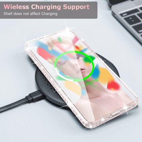 ETUI SILIKONOWE SAMSUNG GALAXY S22+ RÓŻOWA BROKATOWA RAMKA KWIAT MOTYLE ETUI SILIKONOWE SAMSUNG GALAXY S22+ RÓŻOWA BROKATOWA RAMKA KWIAT MOTYLE