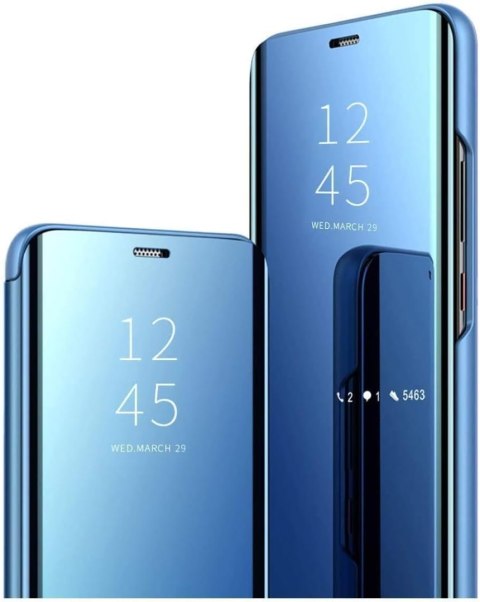 ETUI Z KLAPKĄ PRZESZKLONE APPLE IPHONE 13 6.1" NIEBIESKIE MAGNETYCZNE ETUI Z KLAPKĄ PRZESZKLONE APPLE IPHONE 13 6.1" NIEBIESKIE MAGNETYCZNE