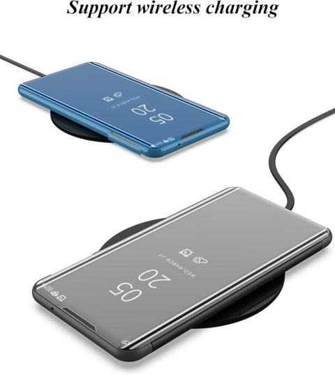 ETUI Z KLAPKĄ PRZESZKLONE APPLE IPHONE 13 6.1" NIEBIESKIE MAGNETYCZNE ETUI Z KLAPKĄ PRZESZKLONE APPLE IPHONE 13 6.1" NIEBIESKIE MAGNETYCZNE