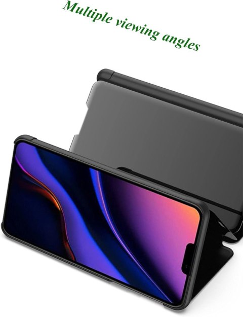 ETUI Z KLAPKĄ PRZESZKLONE APPLE IPHONE 13 6.1" NIEBIESKIE MAGNETYCZNE ETUI Z KLAPKĄ PRZESZKLONE APPLE IPHONE 13 6.1" NIEBIESKIE MAGNETYCZNE