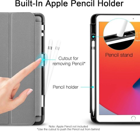 ETUI ZAMYKANE SZARE IPAD 8/7 10.2' ETUI ZAMYKANE SZARE IPAD 8/7 10.2'