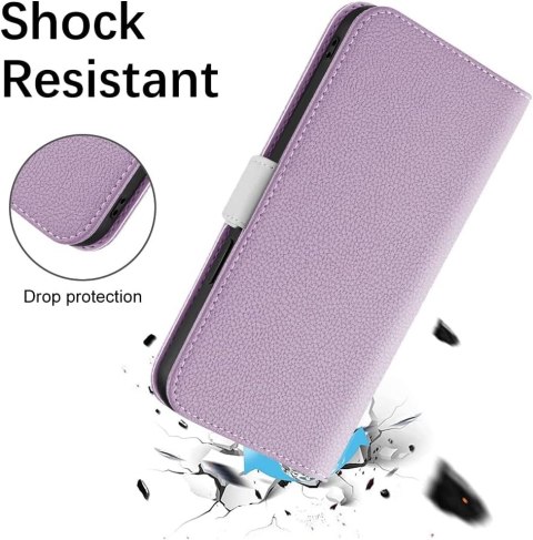 FIOLETOWE ETUI CASE ZAMYKANY IPHONE 14 Z KLAPKĄ FIOLETOWE ETUI CASE ZAMYKANY IPHONE 14 Z KLAPKĄ
