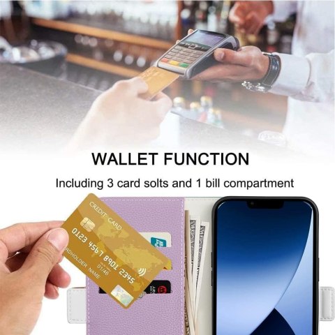 FIOLETOWE ETUI CASE ZAMYKANY IPHONE 14 Z KLAPKĄ FIOLETOWE ETUI CASE ZAMYKANY IPHONE 14 Z KLAPKĄ