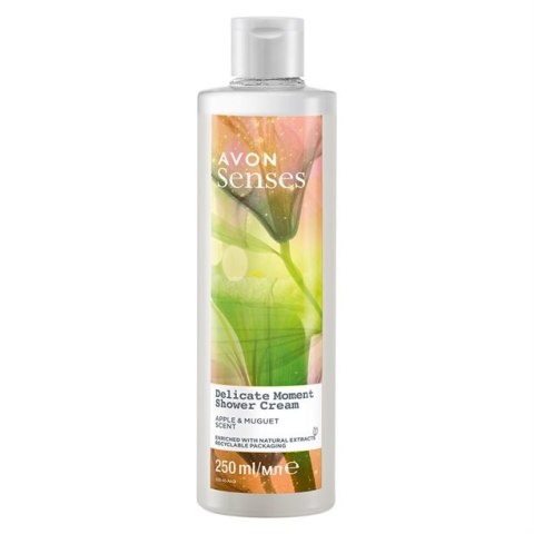 AVON KREMOWY ŻEL POD PRYSZNIC DELICATE MOMENT KONWALIA JABŁKO 250ML AVON KREMOWY ŻEL POD PRYSZNIC DELICATE MOMENT KONWALIA JABŁKO 250ML