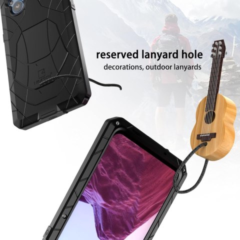 ETUI BUMPER CZARNY ONEPLUS NORD N20 5G METALOWY WZMOCNIONY ‎CPH2459