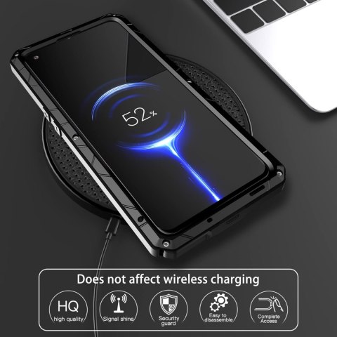 ETUI BUMPER CZARNY ONEPLUS NORD N20 5G METALOWY WZMOCNIONY ‎CPH2459