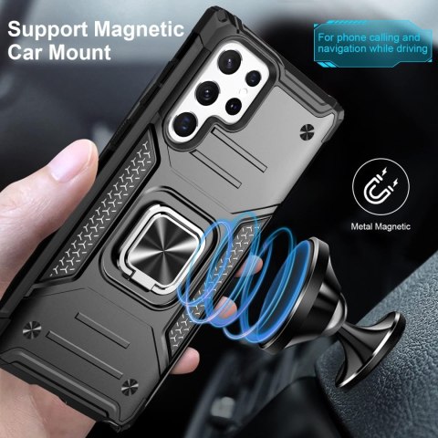 ETUI CZARNE PANCERNE SAMSUNG GALAXY S22 ULTRA WYTRZYMAŁE Z PODSTAWKĄ ETUI CZARNE PANCERNE SAMSUNG GALAXY S22 ULTRA WYTRZYMAŁE Z PODSTAWKĄ