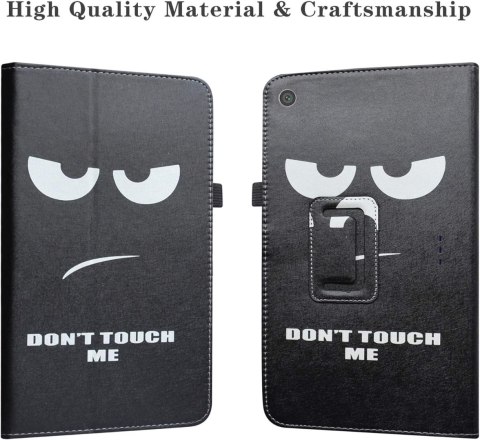 ETUI DO TABLETA ALCATEL 1T10 2020 CZARNE Z KLAPKĄ 'DONT TOUCH ME' ETUI DO TABLETA ALCATEL 1T10 2020 CZARNE Z KLAPKĄ 'DONT TOUCH ME'