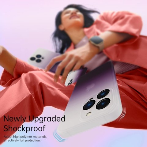 ETUI MATOWE APPLE IPHONE 13 PRO TWARDY BIAŁO FIOLETOWE OMBRE ETUI MATOWE APPLE IPHONE 13 PRO TWARDY BIAŁO FIOLETOWE OMBRE