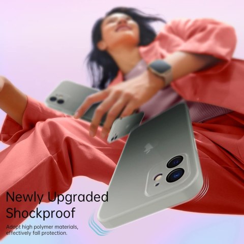 ETUI MATOWE APPLE IPHONE 14 PRO 6.1" BIAŁO ZIELONE OMBRE + ZAWIESZKA ETUI MATOWE APPLE IPHONE 14 PRO 6.1" BIAŁO ZIELONE OMBRE + ZAWIESZKA