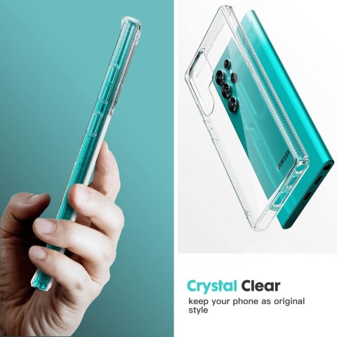 ETUI SILIKONOWE DO SAMSUNG GALAXY S22 ULTRA 5G TRANSPARENTNE LEKKIE CIENKIE