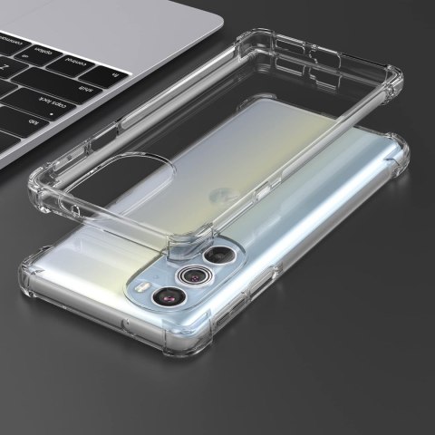 ETUI SILIKONOWE MOTOROLA EDGE 30 PRO PRZEZROCZYSTE BEZBARWNE WZMOCNIONE