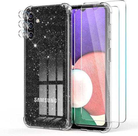 ETUI TRANSPARENTNE SILIKONOWE SAMSUNG GALAXY A13 5G +2x SZKŁO HARTOWANE ETUI TRANSPARENTNE SILIKONOWE SAMSUNG GALAXY A13 5G +2x SZKŁO HARTOWANE