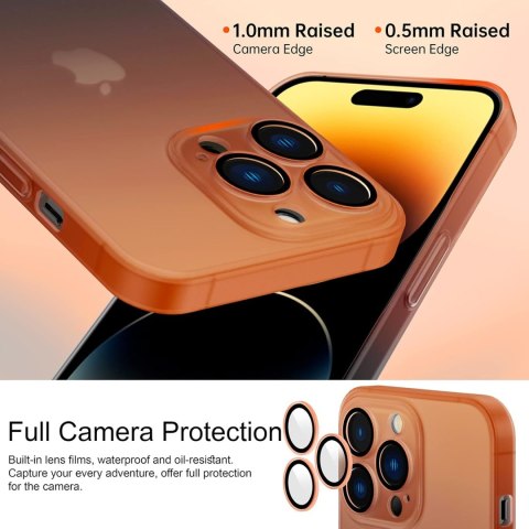 ETUI TWARDE APPLE IPHONE 13 PRO 6.1" POMARAŃCZOWO CZARNE OMBRE ETUI TWARDE APPLE IPHONE 13 PRO 6.1" POMARAŃCZOWO CZARNE OMBRE