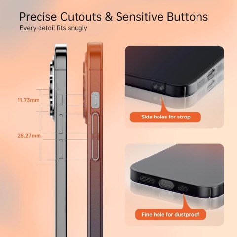 ETUI TWARDE APPLE IPHONE 13 PRO 6.1" POMARAŃCZOWO CZARNE OMBRE ETUI TWARDE APPLE IPHONE 13 PRO 6.1" POMARAŃCZOWO CZARNE OMBRE