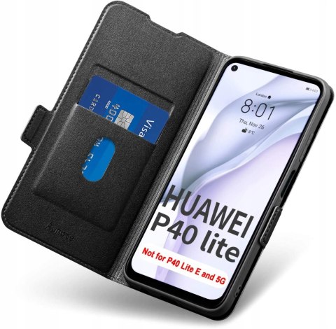ETUI ZAMYKANE CZARNE HUAWEI P40 LITE E ETUI ZAMYKANE CZARNE HUAWEI P40 LITE E