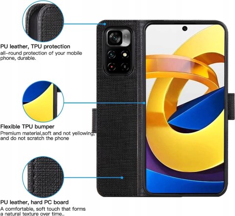 ETUI ZAMYKANE CZARNE POCO M4 PRO Z KLAPKĄ ETUI ZAMYKANE CZARNE POCO M4 PRO Z KLAPKĄ
